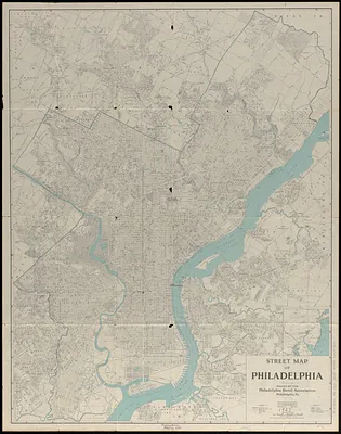 Street map of Philadelphia