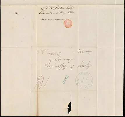 C.R. Porter to George Coffin, 16 August 1842