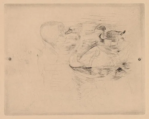 Swan and Duck, with portraits of Julie (Cygne et canard, avec portraits de Julie, or Cygne et canard, essai)