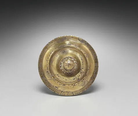 Cinerary Urn with Amida’s Pure Land (lid)