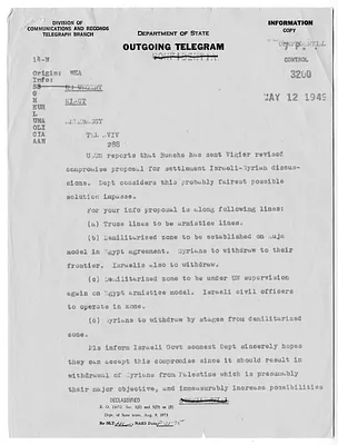 Telegrams from Secretary of State Dean Acheson