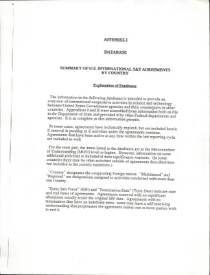 FY1991 Title V Report on Science, Technology and American Diplomacy [3]