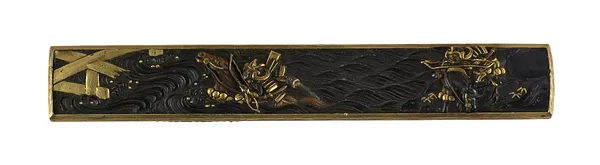 Kozuka with Sasaki Takatsuna and Kajiwara Kagesue Crosssing the Uji River