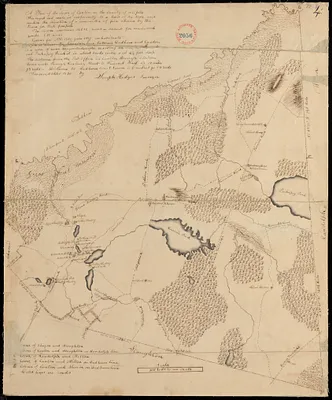 Plan of Canton made by Joseph Hodges, dated October 1830