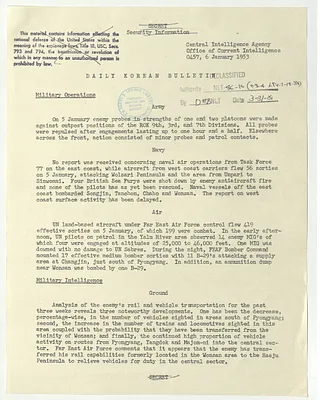 Memorandum, Daily Korean Bulletin