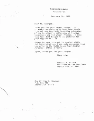 Correspondence – February 1983 (5)
