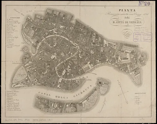 Pianta della R. cittá di Venezia