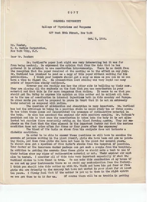 Letters Sent to Mr. Roeder [A. Roeder], October 9, 1925