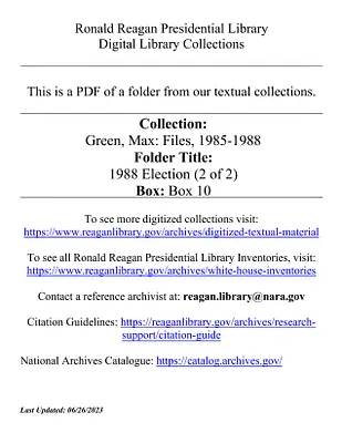 1988 Election (2 of 2)