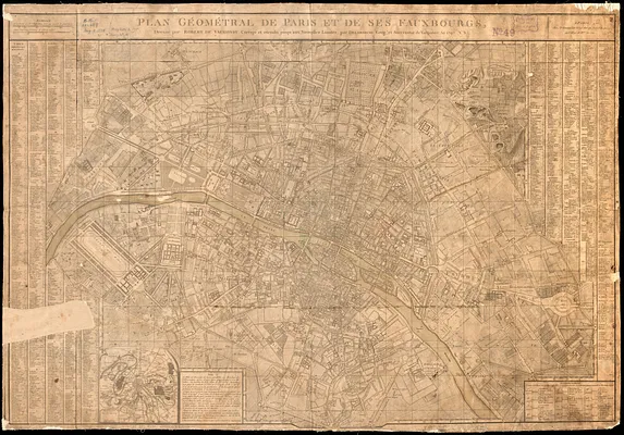 Plan géométral de Paris et de ses fauxbourgs