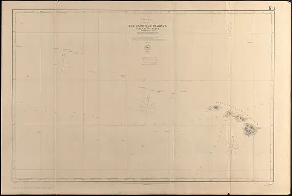 North Pacific, the Sandwich Islands, with islands and reefs to the westward