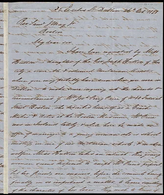 Letter from James Haughton, Dublin, to Samuel May, 26th Oct. 1851