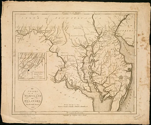 The states of Maryland and Delaware, from the latest surveys