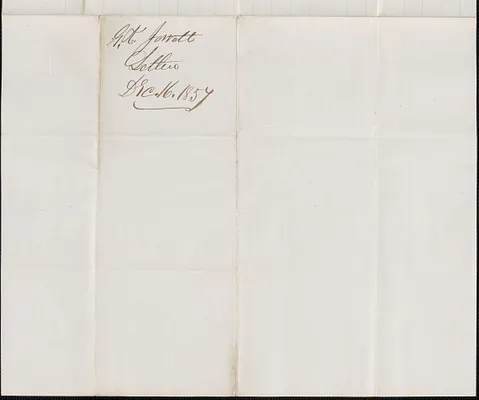 G. K. Jewett to W. A. Harrington, 16 December 1857
