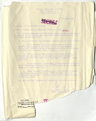 Memorandum from John Killea