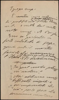 [Armando Borghi] autograph letter, in Italian, [1920-1927]