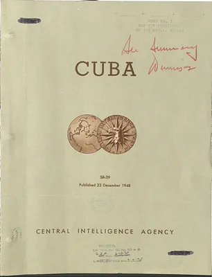 Report, Central Intelligence Agency, Cuba, Situation Report 29