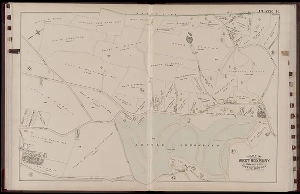 Atlas of the city of Boston : West Roxbury : volume five : from actual surveys and official records