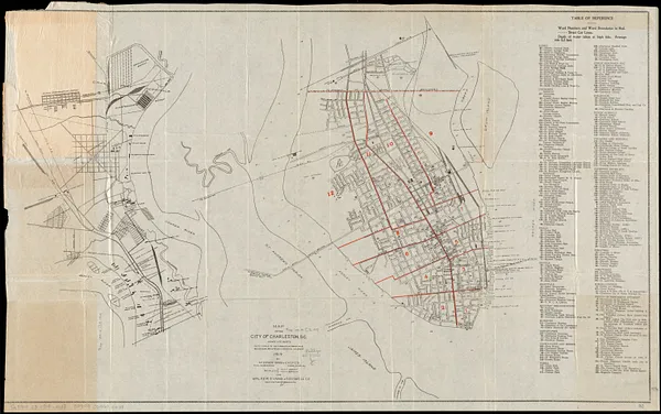 Map of the city of Charleston, S.C. and vicinity