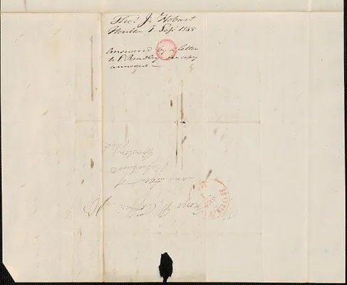 Thomas J. Hobart to George Coffin, 1 September 1845
