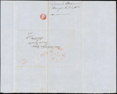 Daniel Hammond to George Coffin, 6 July 1850
