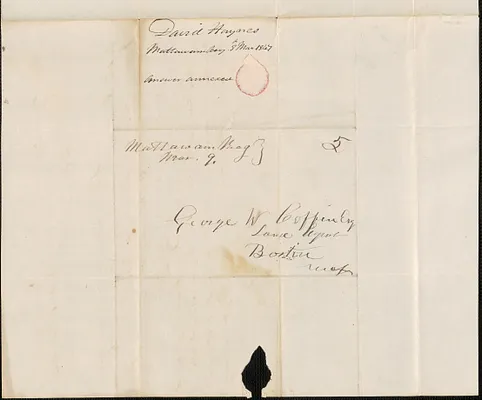 David Haynes to George Coffin, 8 March 1847