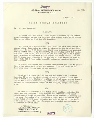 Memorandum, Daily Korean Bulletin