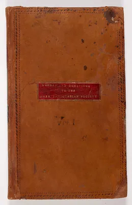Donors and donations to the American Antiquarian Society