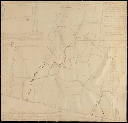 Plan of Southwick made by Amasa Holcomb, dated May, 1831