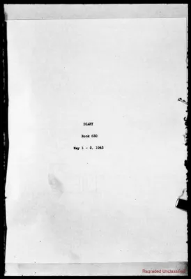 Volume 630, May 1 – May 3, 1943