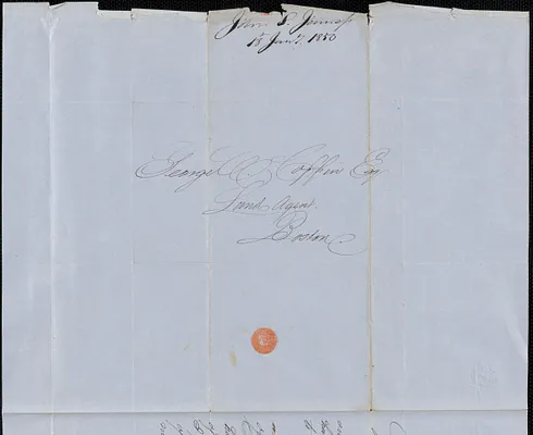 John S. Jenness to George Coffin, 18 January 1850