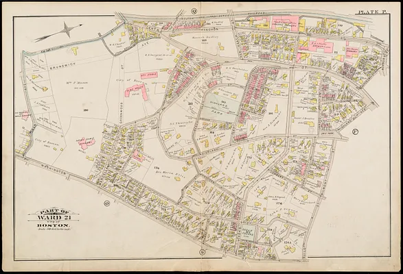 Atlas of the city of Boston : Roxbury