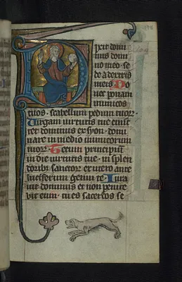Initial D with Christ enthroned blessing
