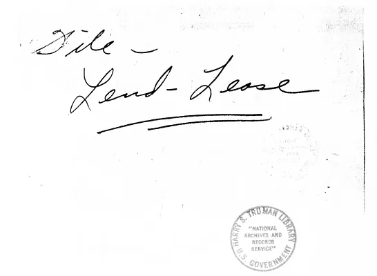 Handwritten Note to Admiral William Leahy