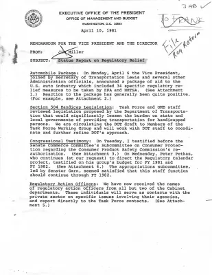Regulatory Reform Issue [1981] (5)