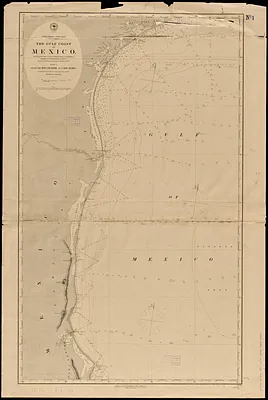 North America, east coast, Gulf of Mexico, the Gulf coast of Mexico, sheet 1