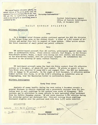 Memorandum, Daily Korean Bulletin