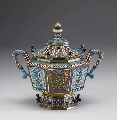 Sugar Bowl from a Chinoiserie Coffee Service
