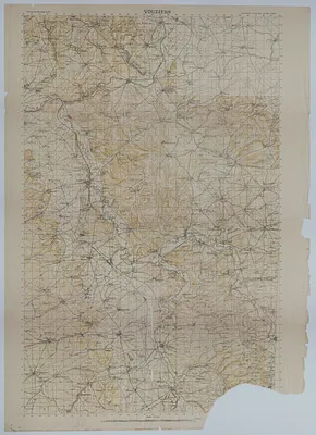 Map of the Area Around Vouziers