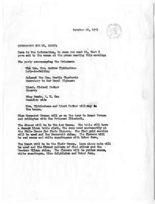 Memorandum for Joseph Short