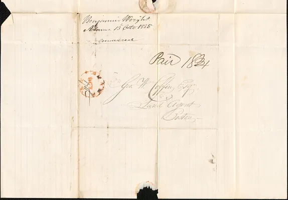 Benjamin Wright to George Coffin, 13 October 1835