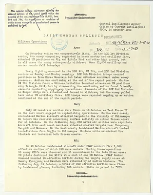 Memorandum, Daily Korean Bulletin
