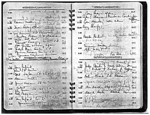Lyndon Johnson's 1947 Desk Diary, beginning 1/15/1947