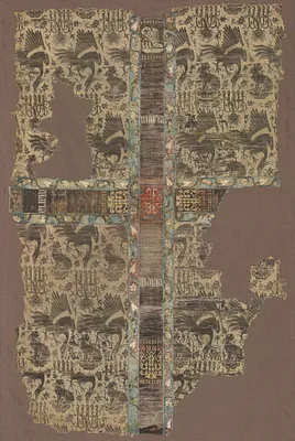 Fragmentary Chasuble with Woven Orphrey Band