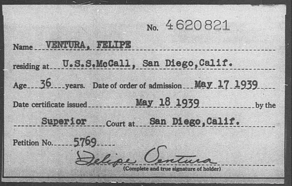 Ventura, Felipe - 1939