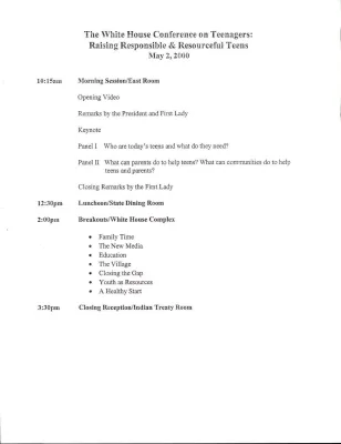 Teen Conference - Packet