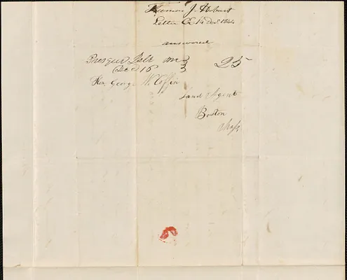 Thomas J. Hobart to George Coffin, 14 December 1844