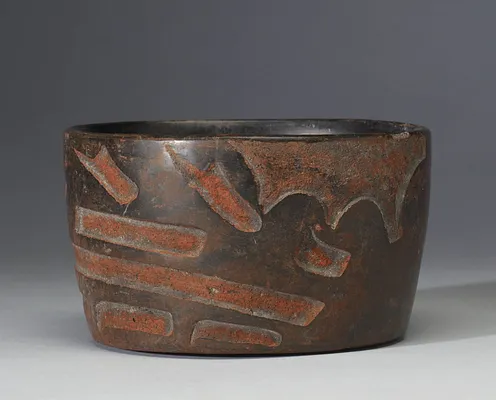 Carved Bowl with Olmec Dragon Motif
