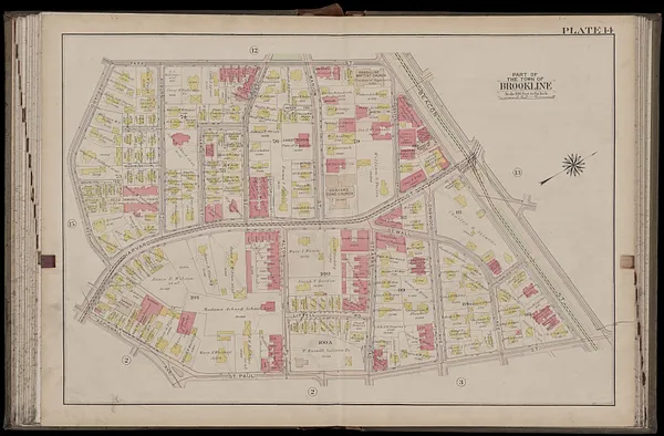 Atlas of the town of Brookline, Norfolk County, Massachusetts