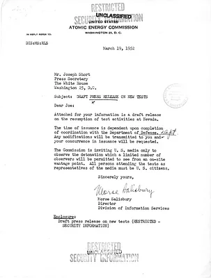 Memorandum from Morse Salisbury to Joseph Short with Attachments and Related Material